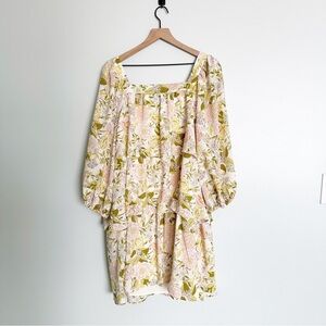 Who What Wear Drawing Room Floral Tiered Dress